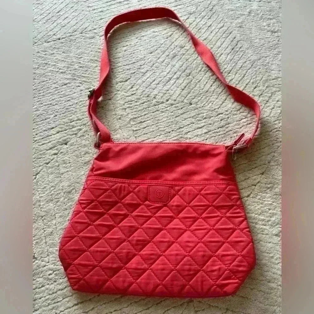 Talbots tangerine color shoulder bag